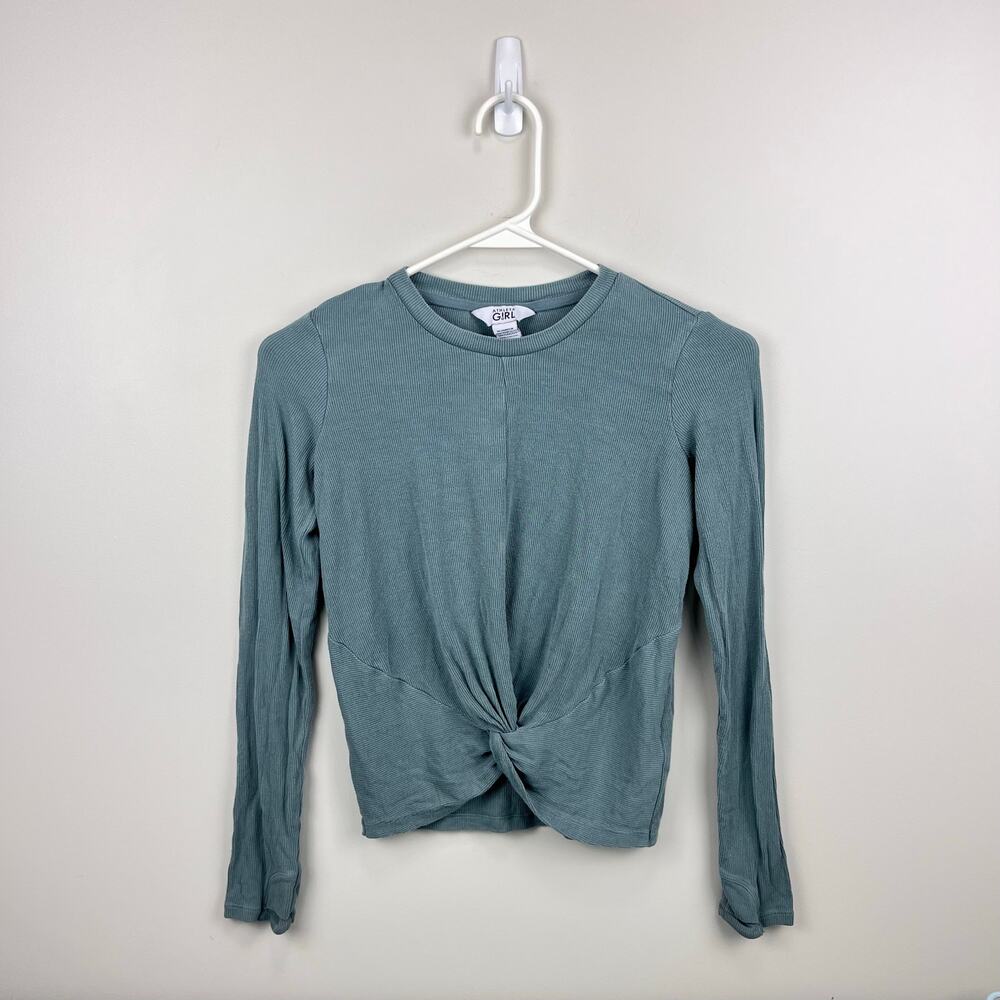 Athleta Girl Give it a Twist Long Sleeve Top M 8-10